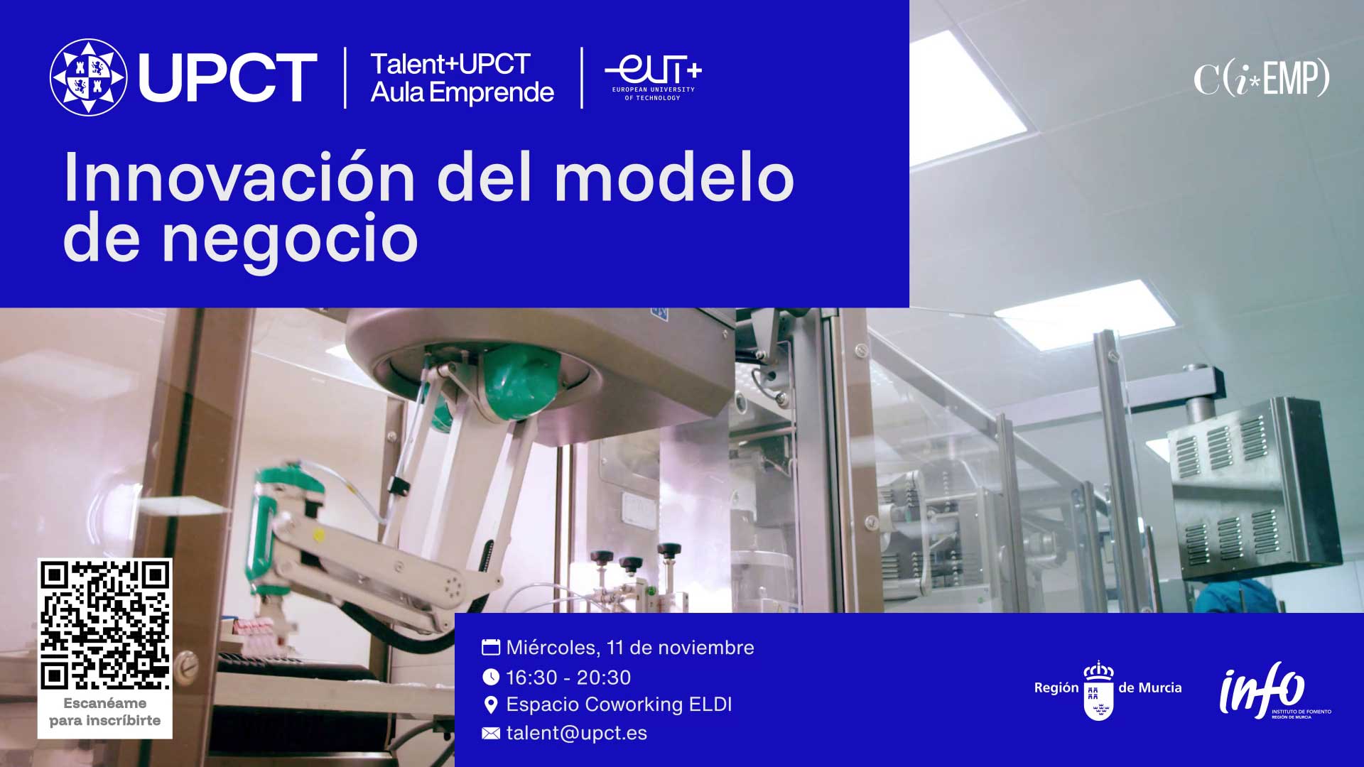 Imagen Aula Emprende UPCT | | Innovación del modelo de negocio
