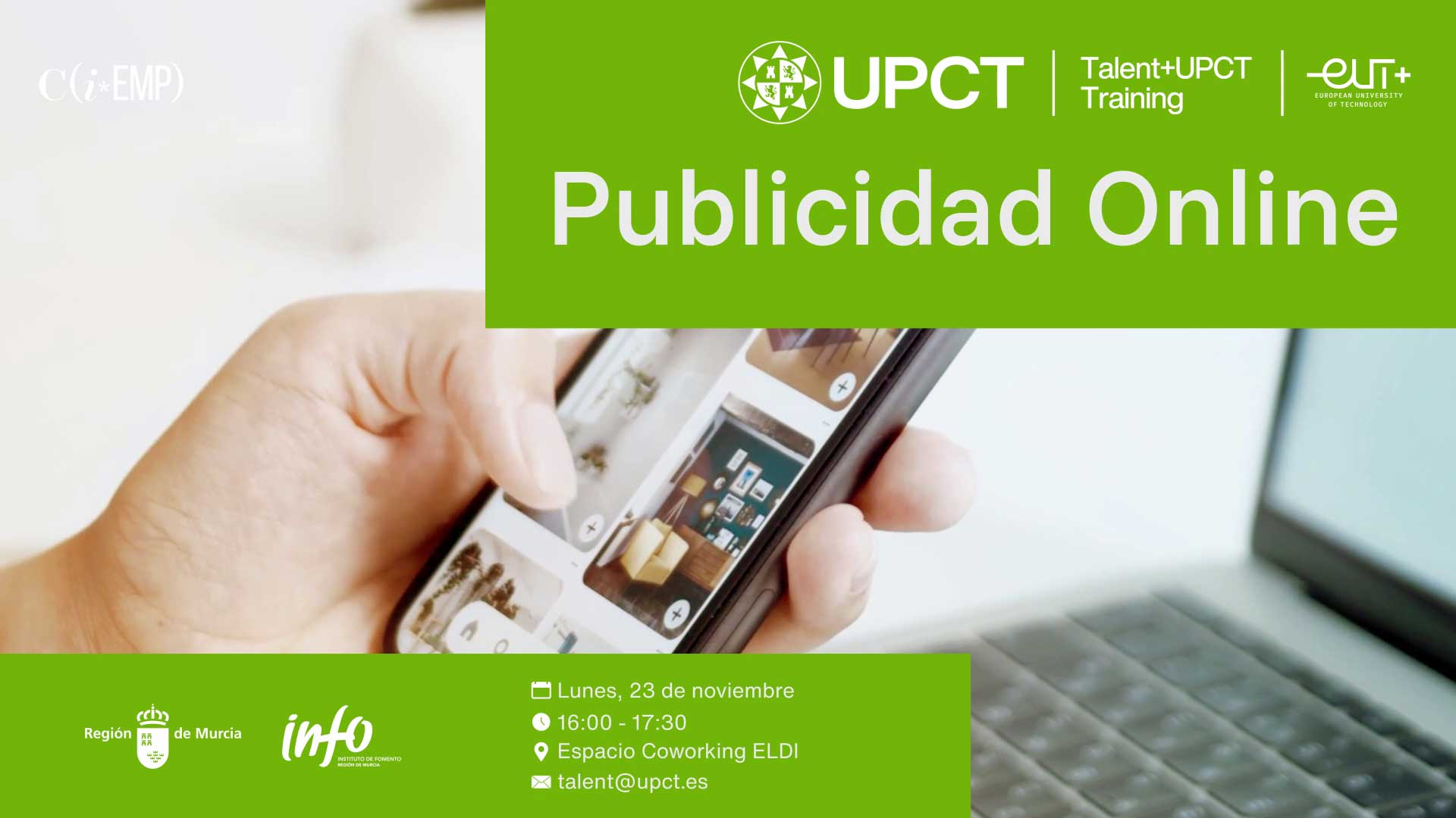 Imagen Talent+TRAINING | Publicidad online: Exprime cada céntimo de tus campañas