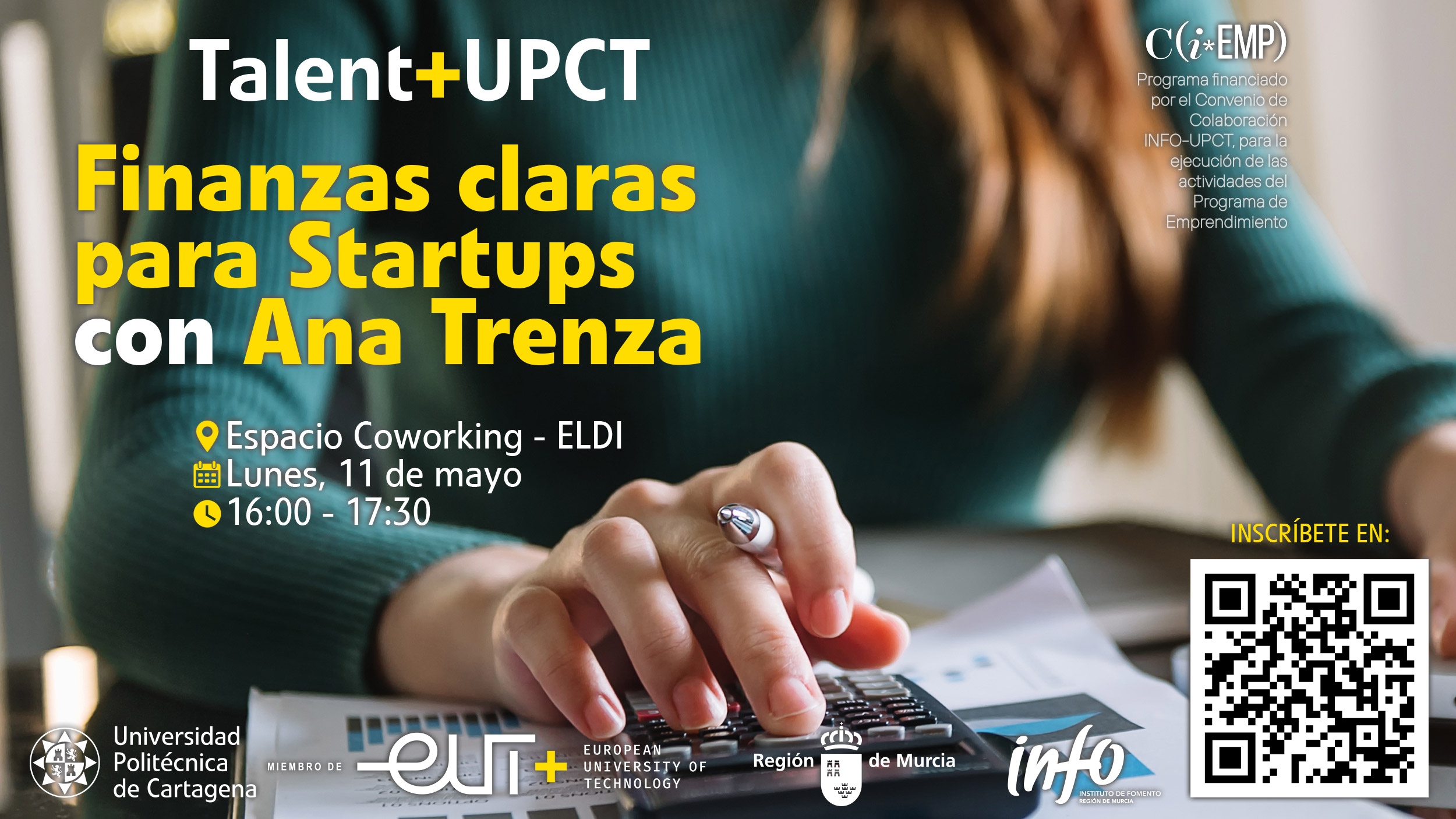 Imagen Taller "Finanzas claras para Startups"